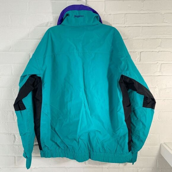 Vintage 80s/90s Columbia Bugaboo 3-in-1 Jacket & Fleece w/ Aztec Collar - Picture 9 of 11